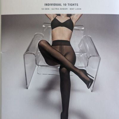 Wolford individual 10  black Medium new in box